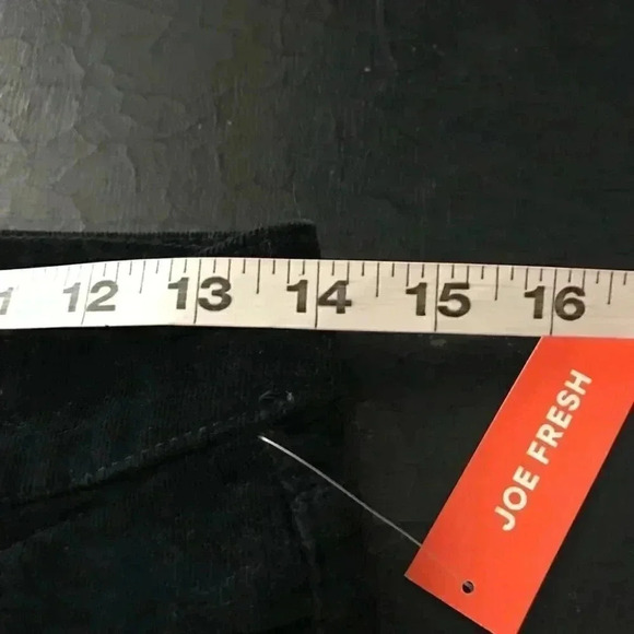 🌟Joe fresh slim corduroy mid rise navy blue pants 26x30 - Picture 9 of 13